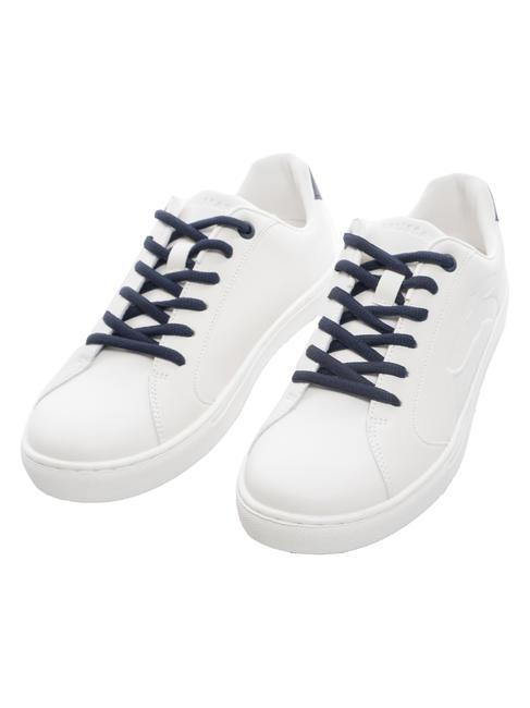 TRUSSARDI ERIS Turnschuhe weiß/carbonblau/weiß - Damenschuhe