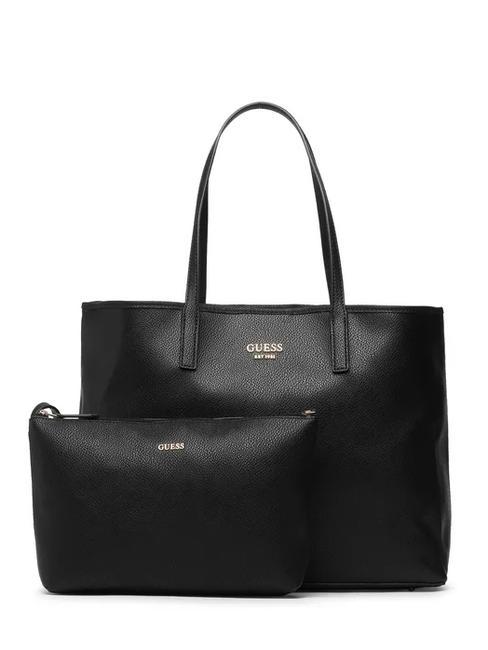 GUESS VIKKY LARGE Tasche mit Clutch SCHWARZ - Damentaschen