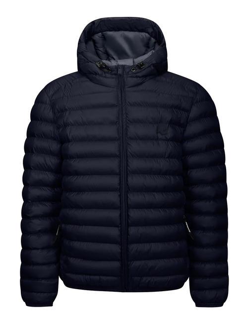 INVICTA BASIC Kurze Jacke mit Kapuze Dunkelblau - Daunenjacken für Herren