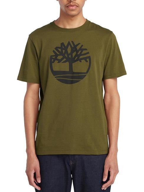 TIMBERLAND KBEC RIVER Kurzarm-T-Shirt dunkeloliv - Herren-T-Shirts