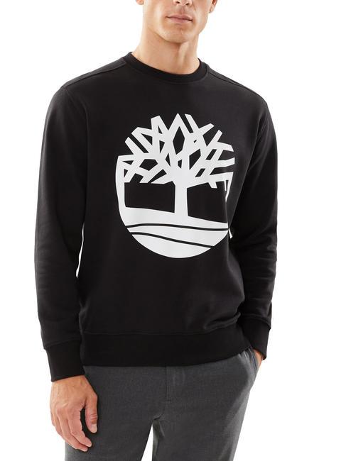 TIMBERLAND TREE LOGO Sweatshirt mit Rundhalsausschnitt Schwarz-Weiss - Sweatshirts Herren