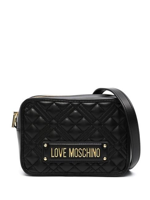 LOVE MOSCHINO QUILTED Schulterkameratasche Schwarz - Damentaschen