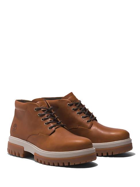 TIMBERLAND CHUKKA PREMIUM Schnürstiefel aus Leder Cognac - Herrenschuhe