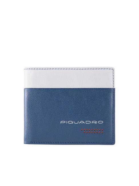 PIQUADRO URBAN Ledergeldbörse BLAU GRAU - Brieftaschen Herren