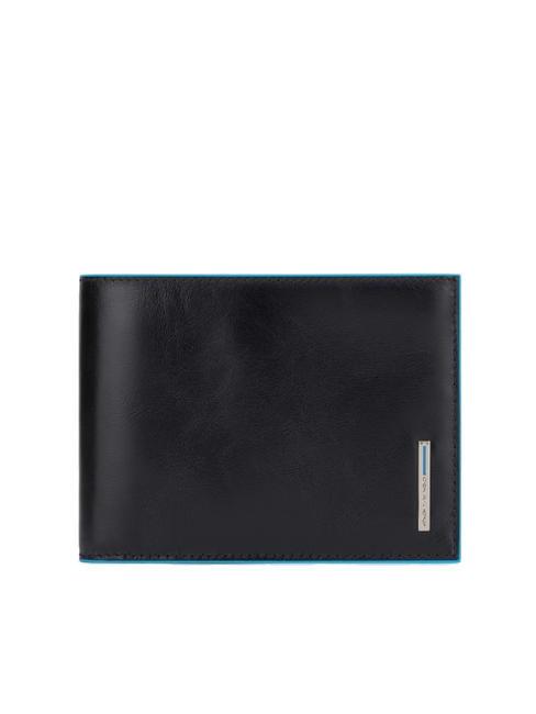 PIQUADRO BLUE SQUARE Herrenbrieftasche aus Kalbsleder Schwarz - Brieftaschen Herren