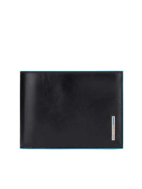 PIQUADRO BLUE SQUARE Brieftasche aus Leder, mit Klappe Schwarz - Brieftaschen Herren