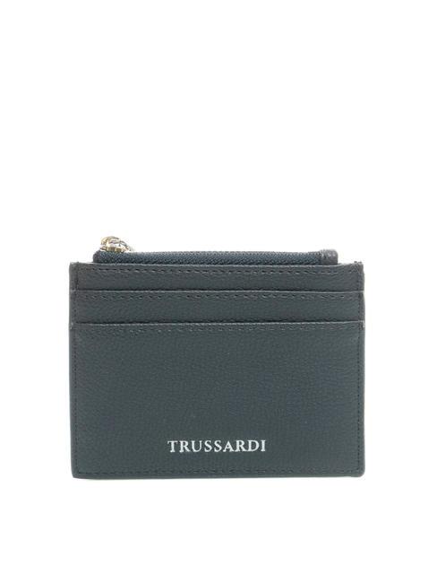 TRUSSARDI NEW IRIS Kartenhalter mit Reißverschluss Blau - Brieftaschen Damen