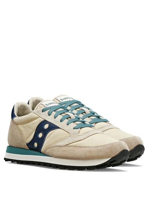 SAUCONY JAZZ ORIGINAL Turnschuhe Hellbraun/Marineblau - Schuhe Unisex