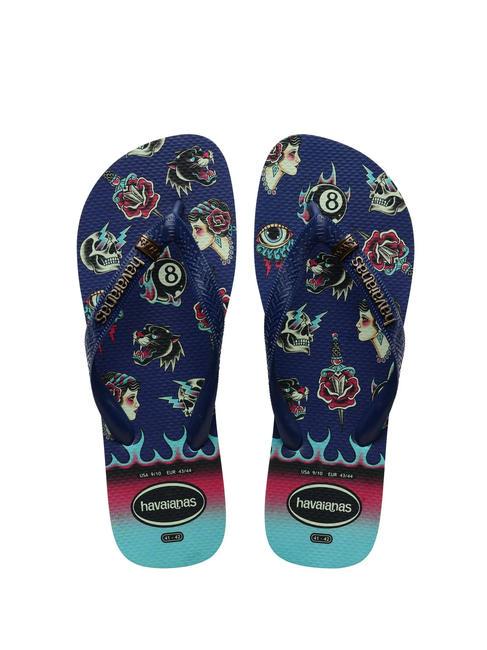 HAVAIANAS TOP TRIBO Flip Flops traditionelles Blau - Herrenschuhe