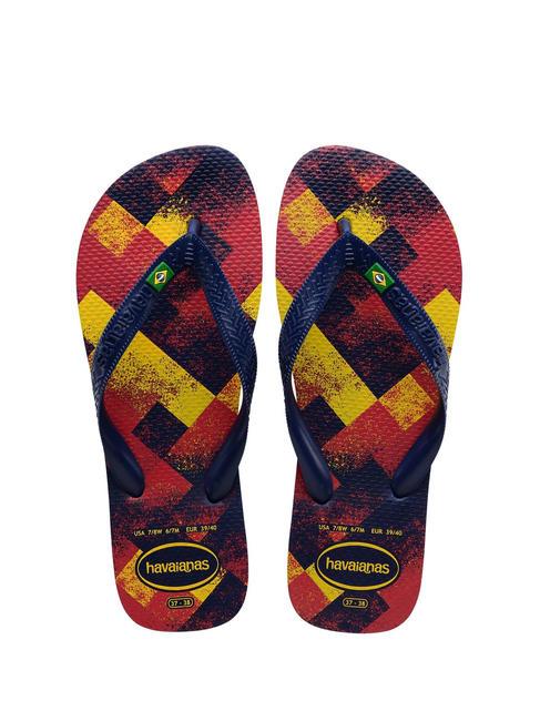 HAVAIANAS BRASIL FRESH Flip-Flops aus Gummi MARINEBLAU / BLAU / MARINEBLAU - Schuhe Unisex