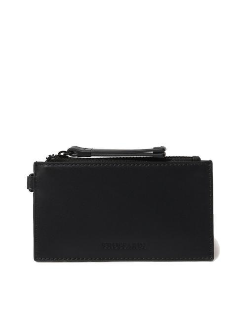 TRUSSARDI PARSEC Ledergeldbörse SCHWARZ - Brieftaschen Herren