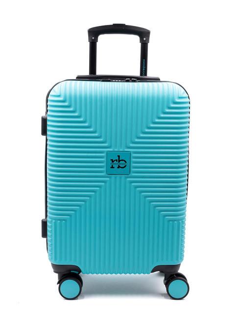 ROCCOBAROCCO NOMAD Mittelgroßer Trolley blau - Harte Trolleys