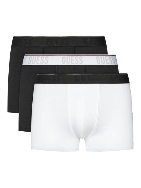 GUESS JOE Set mit 3 Boxershorts schwarz elastisches Multic - Herrenslip