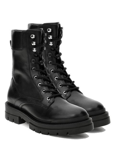 GUESS OBETTER Niedrige Stiefeletten SCHWARZ BRAUN - Damenschuhe