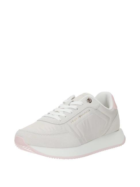 TOMMY HILFIGER ESSENTIAL RUNNER Ledersneaker neblige Küste - Damenschuhe