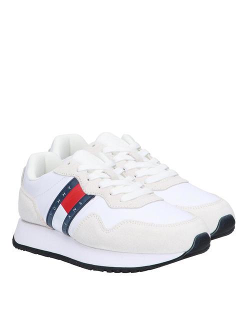 TOMMY HILFIGER TOMMY JEANS EVA RUNNER Ledersneaker Weiß - Damenschuhe