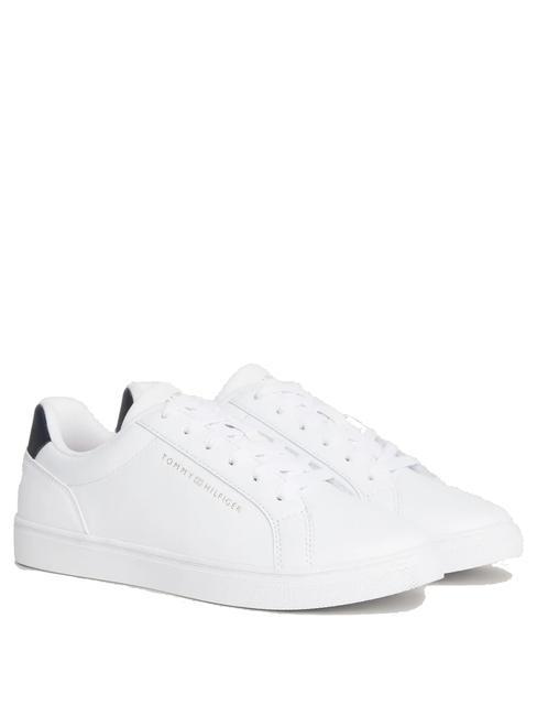 TOMMY HILFIGER ESSENTIAL CUPSOLE Ledersneaker Weiß - Damenschuhe