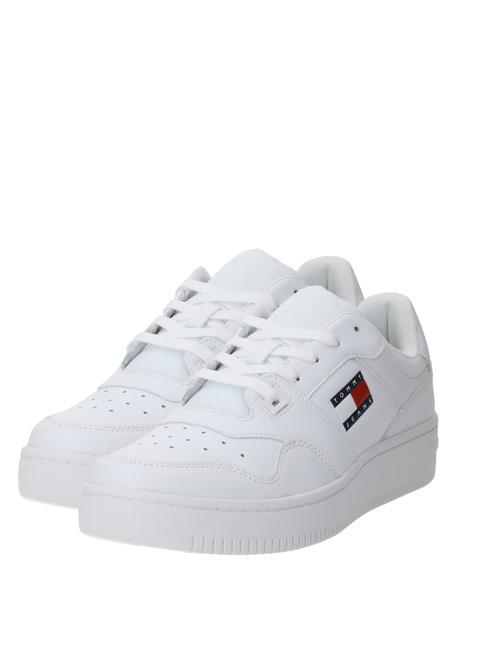 TOMMY HILFIGER TOMMY JEANS Retro Basket  Weiß - Herrenschuhe