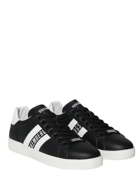 BIKKEMBERGS RECOBA M Ledersneaker Schwarz-Weiss - Herrenschuhe