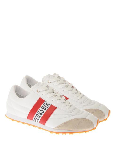 BIKKEMBERGS SOCCER Ledersneaker weiß Rot - Herrenschuhe