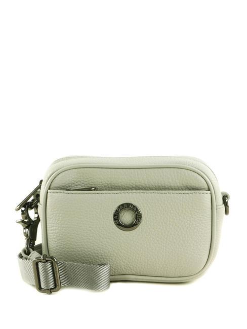 MANDARINA DUCK MELLOW Mini-Kameratasche aus Leder Perle - Damentaschen