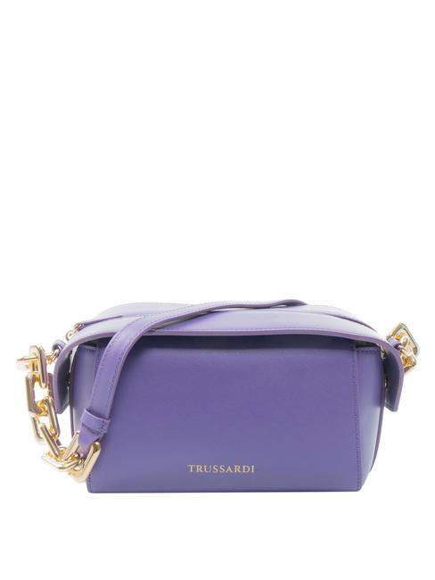 TRUSSARDI ASTER Mini-Umhängetasche mit Kette lila - Damentaschen