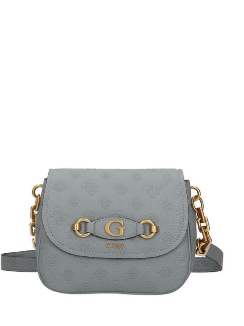 GUESS IZZY PEONY Schultertasche helles Denim-Logo - Damentaschen