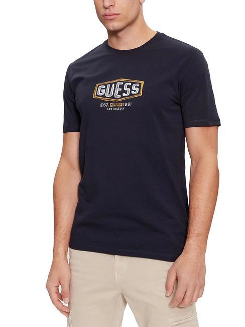 GUESS BOX CRACK T-Shirts smartblue - Herren-T-Shirts