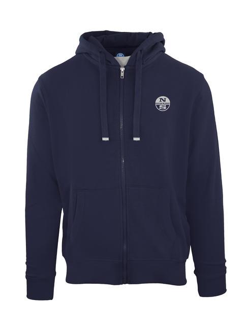 NORTH SAILS N|S EXPLORERS Sweatshirt mit durchgehendem Reißverschluss und Kapuze blau marine - Sweatshirts Herren