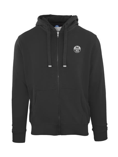 NORTH SAILS N|S EXPLORERS Sweatshirt mit durchgehendem Reißverschluss und Kapuze Schwarz - Sweatshirts Herren