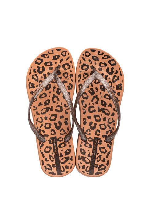 IPANEMA CONNECT FEM Gummi-Flip-Flops braun/glitzernd - Damenschuhe