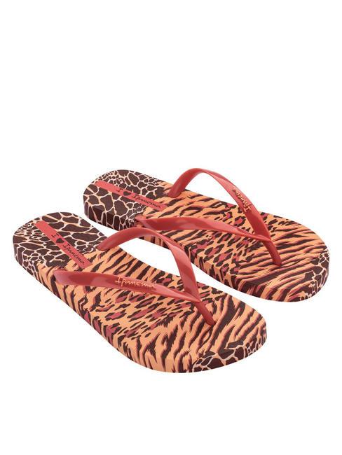 IPANEMA ANIMALE PRINT II  Bedruckte Flip-Flops orange/beige - Damenschuhe