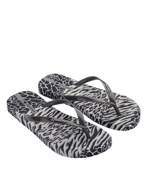 IPANEMA ANIMALE PRINT II  Bedruckte Flip-Flops grau schwarz - Damenschuhe