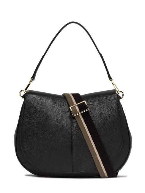 GIANNI CHIARINI HELENA ROUND Ledertasche mit Seilschultergurt Schwarz - Damentaschen