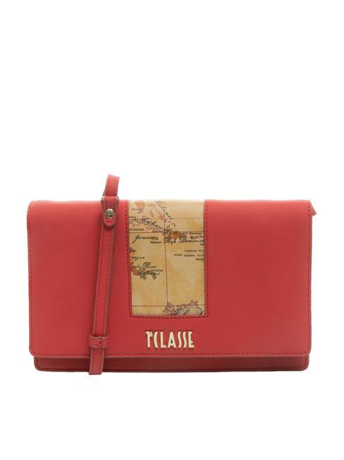 ALVIERO MARTINI PRIMA CLASSE GEO JOY Clutch mit Überschlag und Schultergurt Dunkelrot - Damentaschen