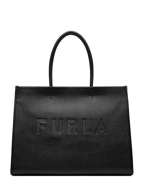 FURLA OPPORTUNITY Große Tragetasche aus Leder Schwarz - Damentaschen