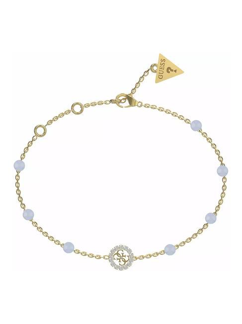 GUESS NATURAL STONES Armband Gelbgold/Aquamarin - Armbänder