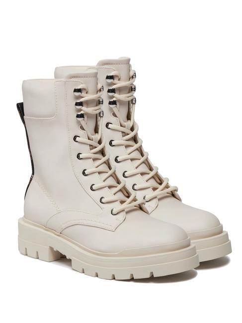 GUESS OBETTER Niedrige Stiefeletten Weiss-braun - Damenschuhe