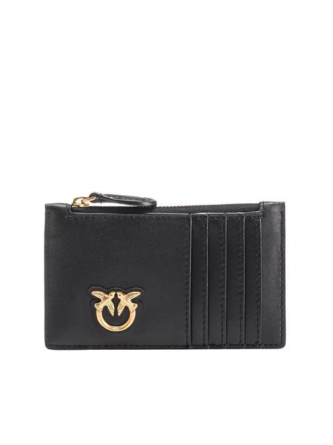 PINKO AIRONE Kartenhalter / Geldbörse schwarz-antikgold - Brieftaschen Damen