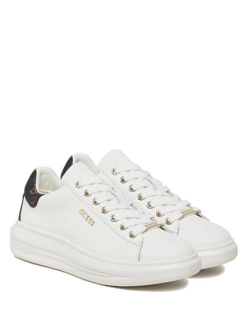 GUESS VIBO Turnschuhe Weiss-braun - Damenschuhe