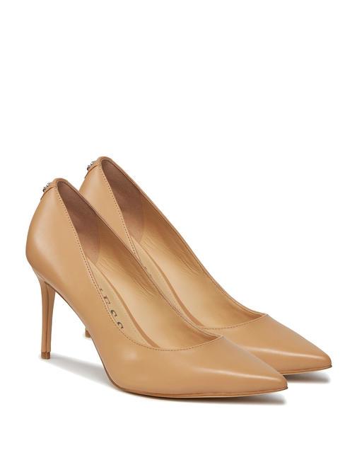 GUESS RICA7 Lederpumps mit Stiletto-Absatz Sand - Damenschuhe