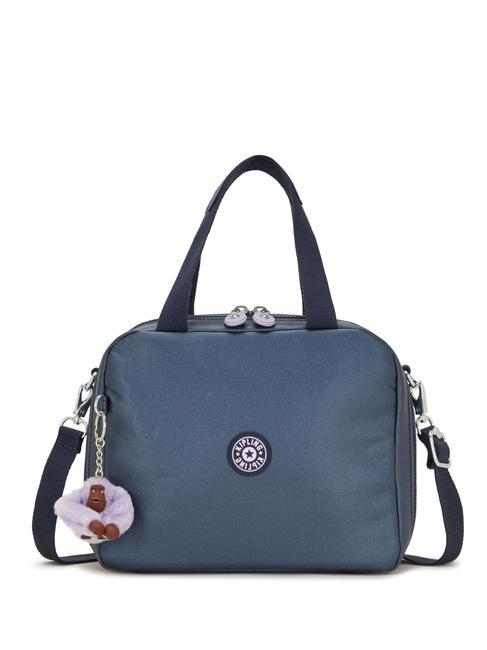 KIPLING MIYO Lunchtasche mit Schultergurt Admiral Bl Metallic - Taschen und Accessoires für Kids