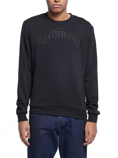 JOHN RICHMOND IRAZABAL Sweatshirt mit Rundhalsausschnitt Schwarz - Sweatshirts Herren