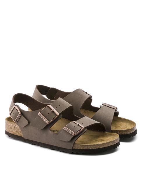 BIRKENSTOCK MILANO Birko-Flor-Sandalen-Slipper Mokka - Schuhe Unisex