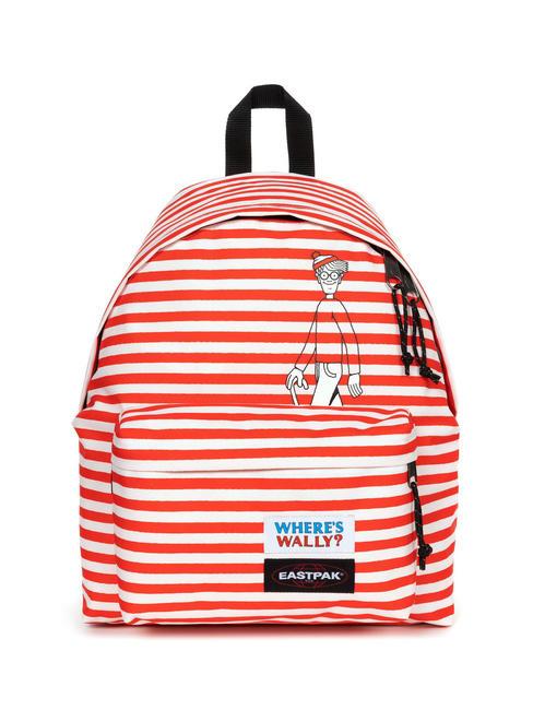 EASTPAK PADDED PAK'R WHERE'S WALLY? Rucksack Wally-Seidenstreifen - Rucksäcke für Schule &amp; Freizeit