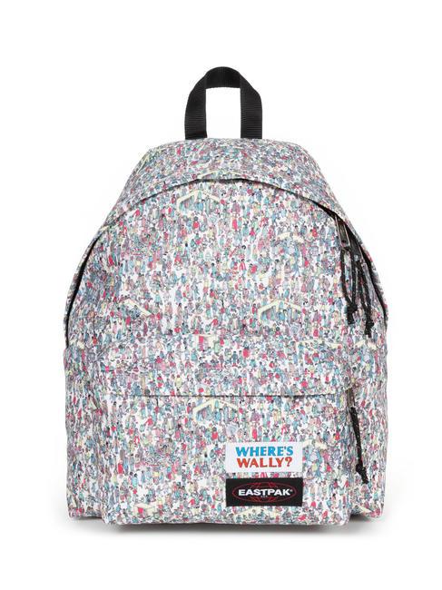 EASTPAK PADDED PAK'R WHERE'S WALLY? Rucksack Wally-Muster weiß - Rucksäcke für Schule &amp; Freizeit