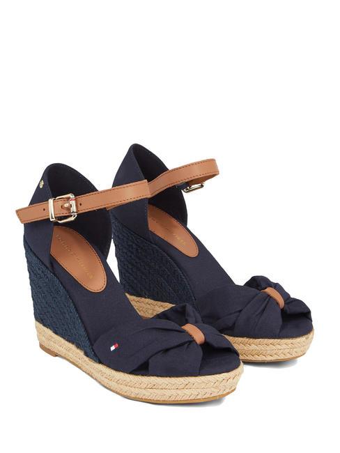 TOMMY HILFIGER BASIC BASIC Hohe Sandalen mit offener Zehenpartie Raum blau - Damenschuhe