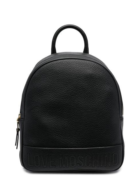 LOVE MOSCHINO LOGO EMBOSSED Rucksack Schwarz - Damentaschen