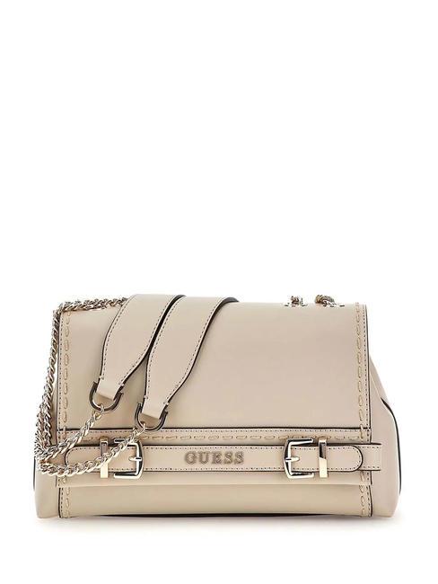 GUESS SESTRI Convertible Schulter-/Umhängetasche Taupe - Damentaschen