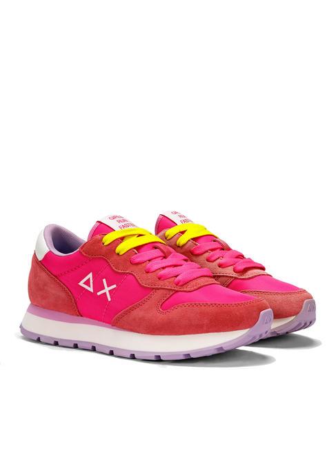 SUN68 ALLY SOLID NYLON Turnschuhe Fuchsie - Damenschuhe